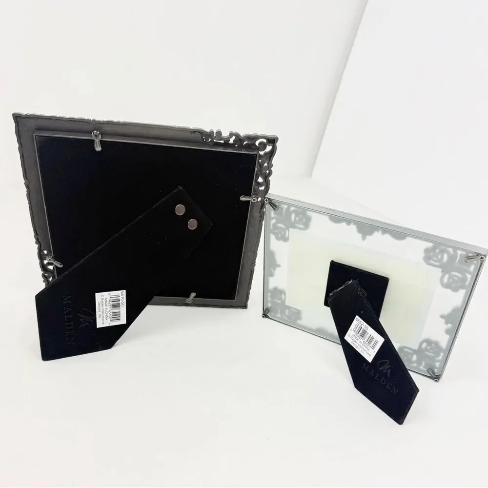 Malden International Designs Set of Two Scroll Design Metal Frames NEW